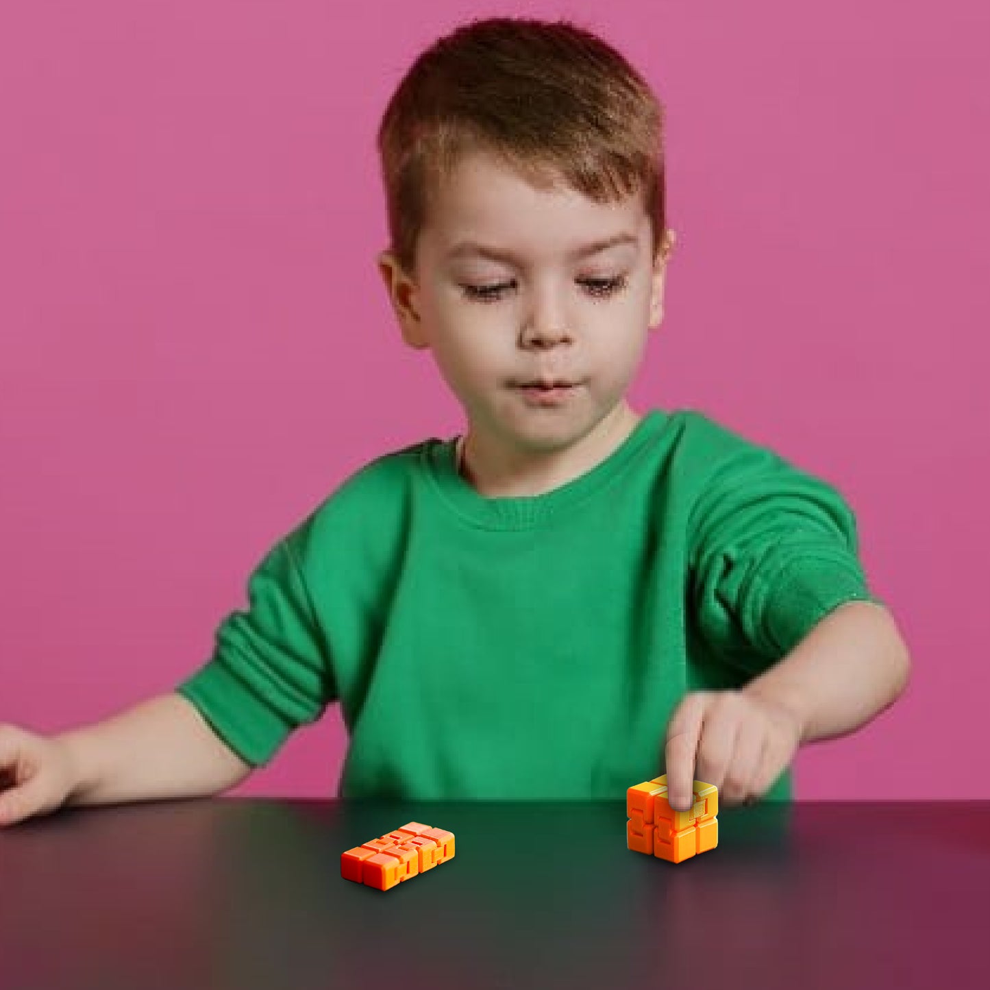 Wublue Infinity Cube – Fidget Toy for Focus & Stress Relief | Pocket-Sized, Smooth Hinges | Fun Desk Gadget for All Ages