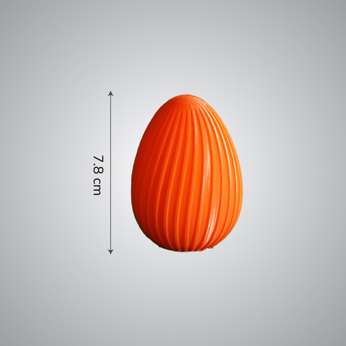 Wublue Easter Egg – Single Ribbed Decorative Egg | Minimalist Desk & Shelf Accent