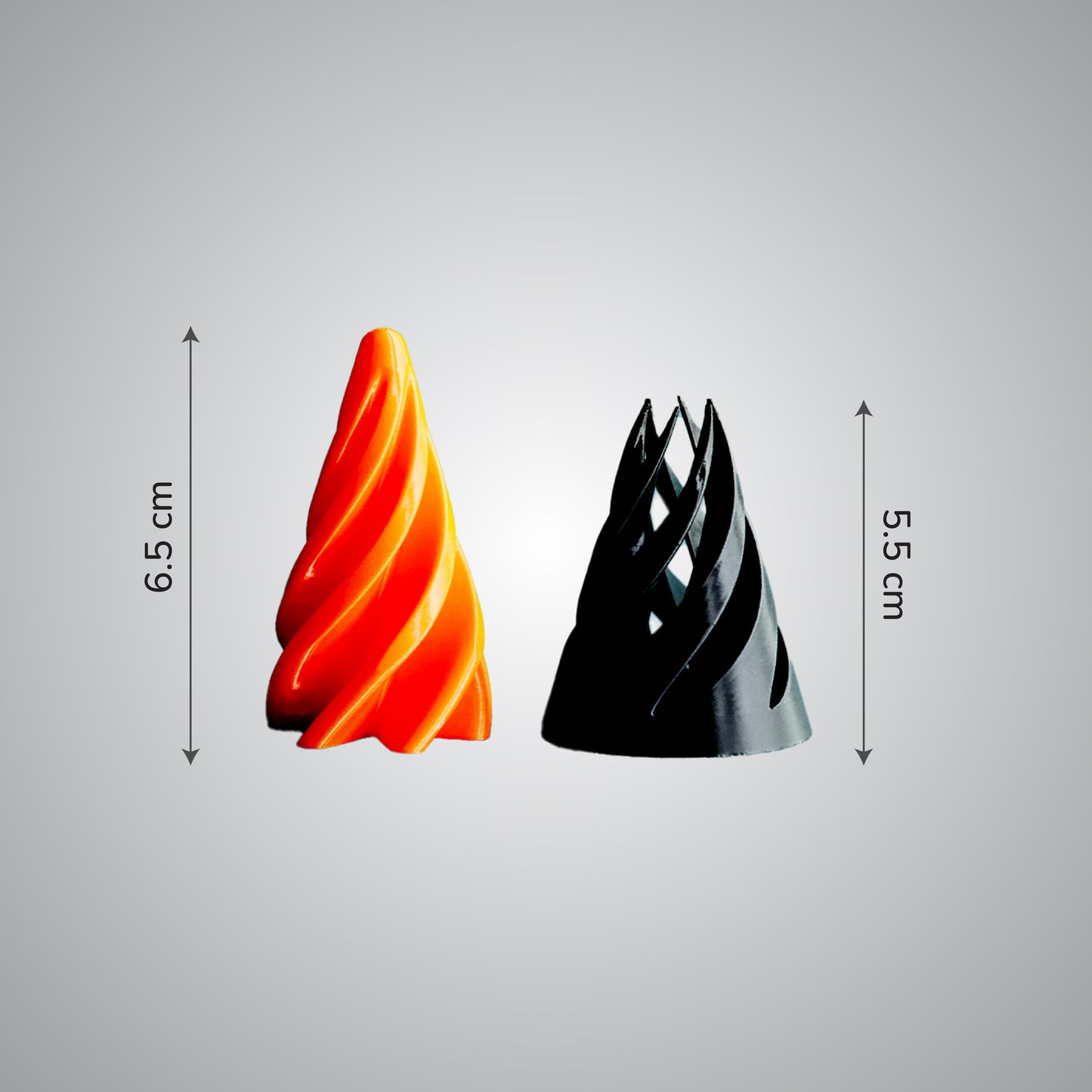 Wublue Mini spiral cone fidget toy – Compact Fidget Cone Toy for Focus & Desk Play | Spiral & Hollow Designs | Pocket-Sized Stress Relief