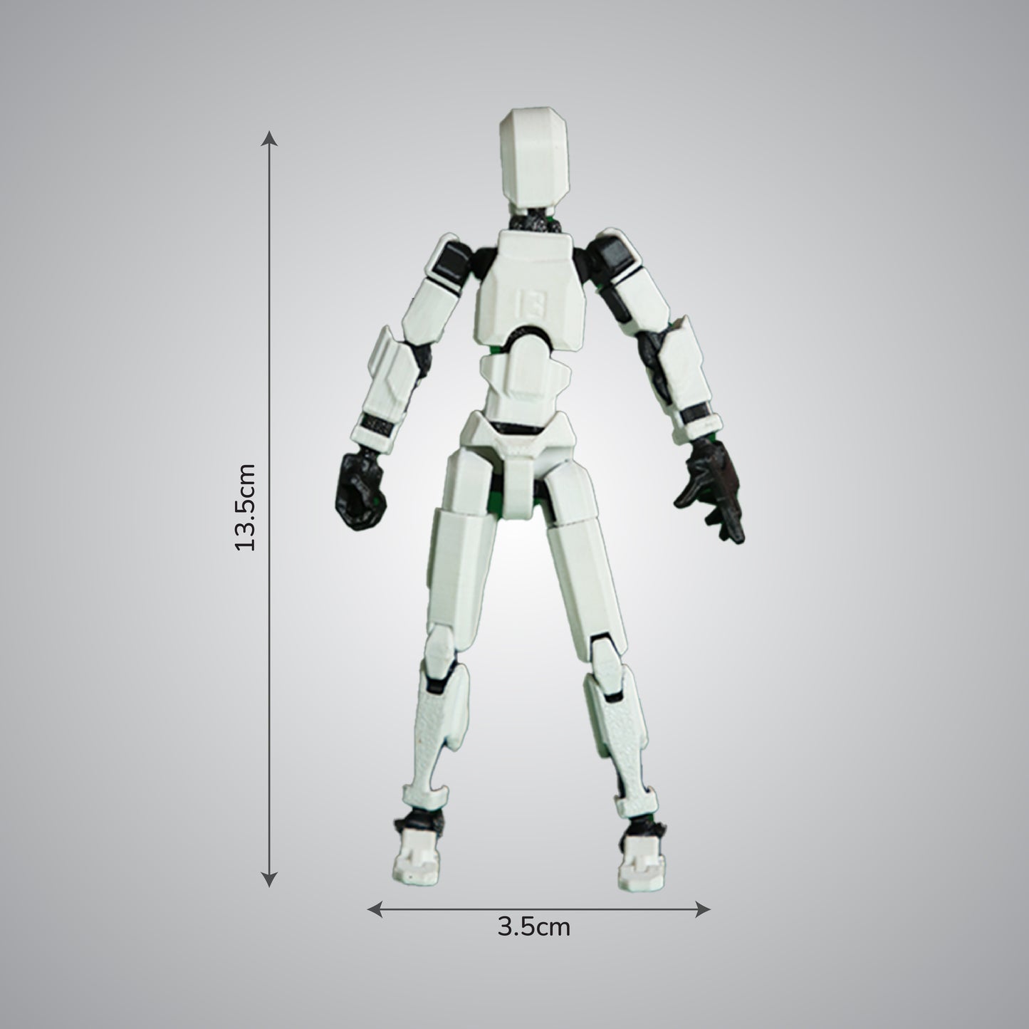 Wublue Dummy 13 – Fully Articulated Robot Action Figure | Posable Multi-Jointed Dummy for Photography, Animation & Display