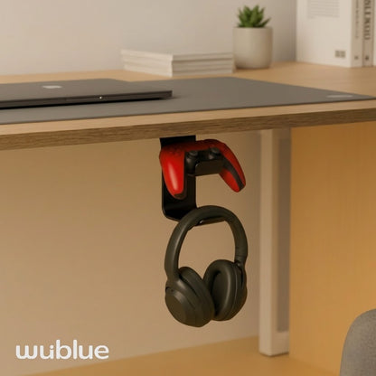 Wublue Yoke Under Desk Headphone & Controller Stand
