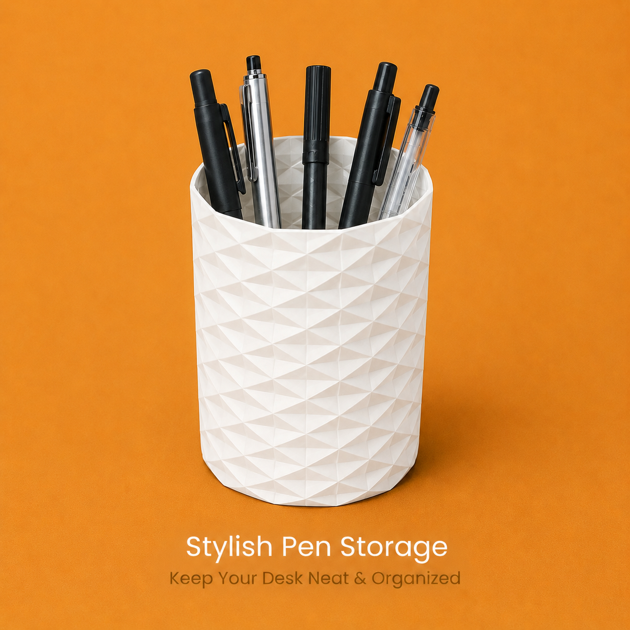Wublue Prism Cup – Modern Geometric Pen Holder