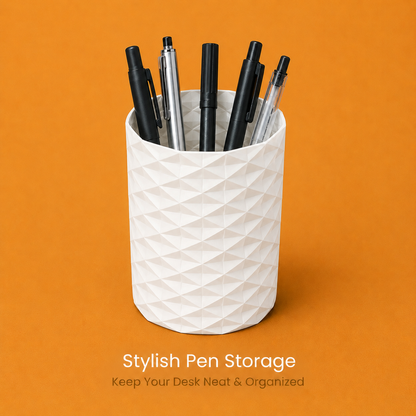 Wublue Prism Cup – Modern Geometric Pen Holder