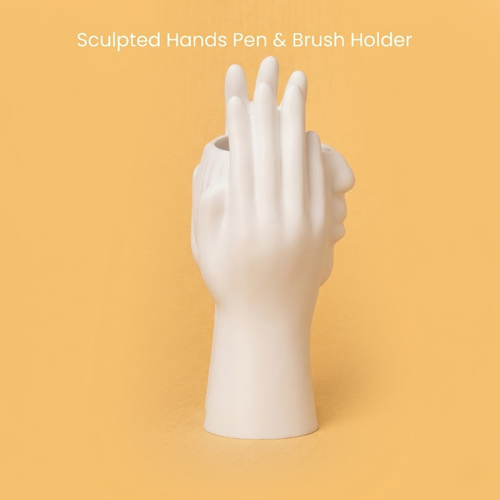 Wublue Witness - Sculpted Hands Pen Holder