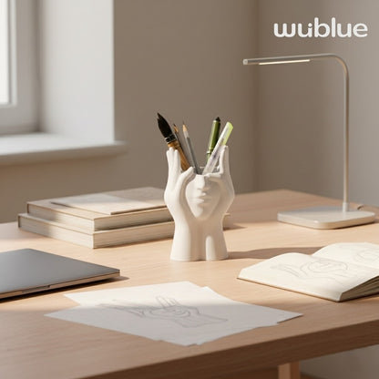 Wublue Witness - Sculpted Hands Pen Holder