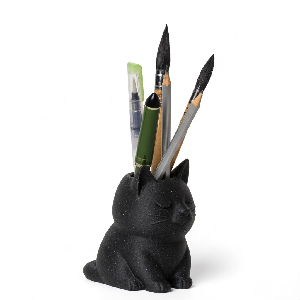 Wublue Mews Desk Organizer | Cat Shape Pen Holder