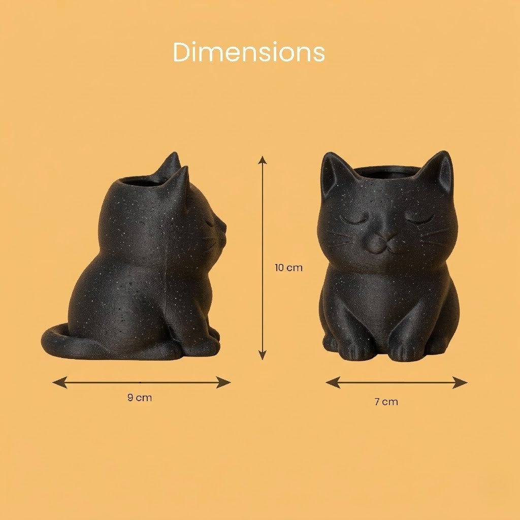 Wublue Mews Desk Organizer | Cat Shape Pen Holder