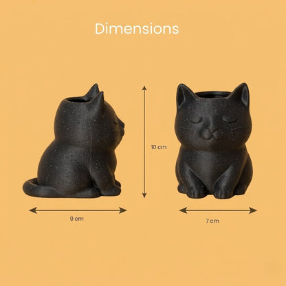 Wublue Mews Desk Organizer | Cat Shape Pen Holder