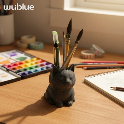Wublue Mews Desk Organizer | Cat Shape Pen Holder