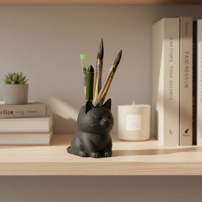 Wublue Mews Desk Organizer | Cat Shape Pen Holder