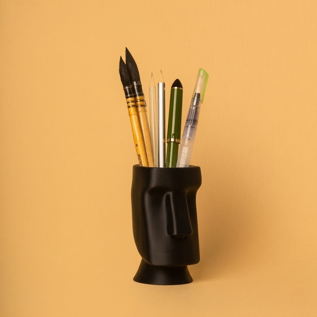 Wublue Moai Head Pen Holder
