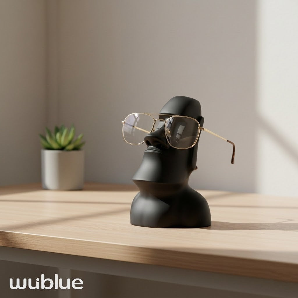 Wublue The Moai Sight – Moai Head Eyeglass Stand