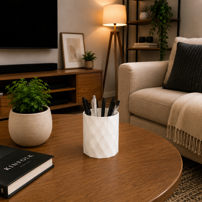 Wublue PrismCup – Modern Geometric Pen Holder