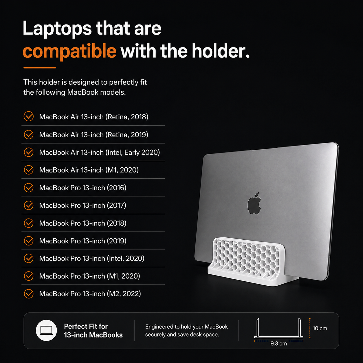 Wublue HoneyDock – Vertical MacBook Stand