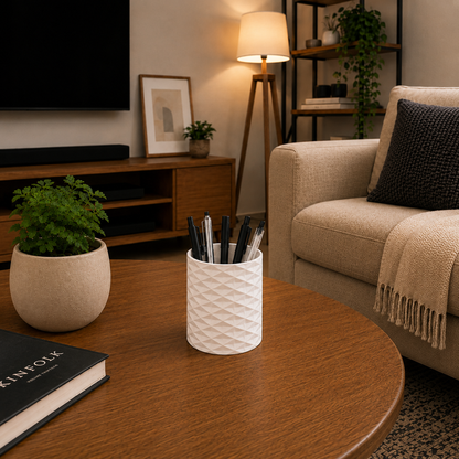 Wublue Prism Cup – Modern Geometric Pen Holder