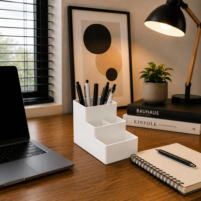 Wublue StackStation 4-Compartment Desk Organizer