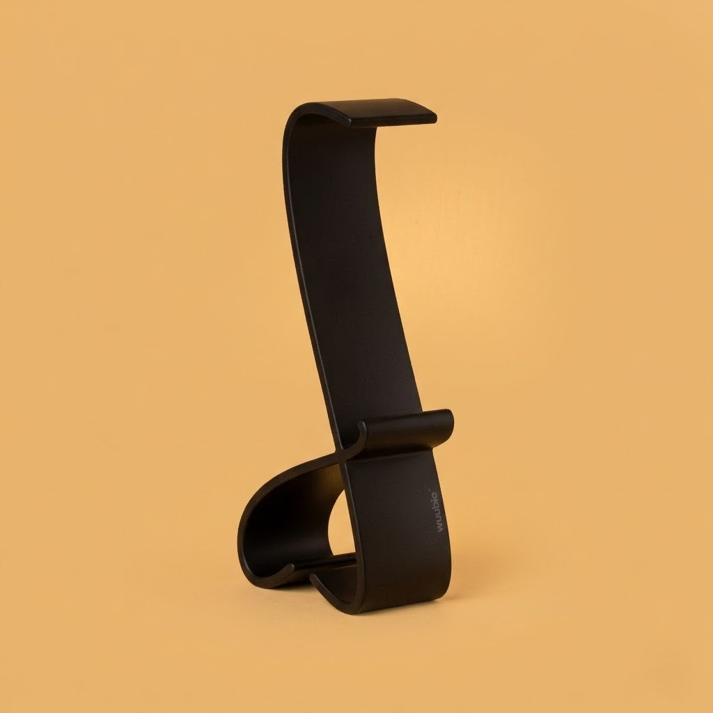 The Wublue Spine is a sleek, vertical headphone stand