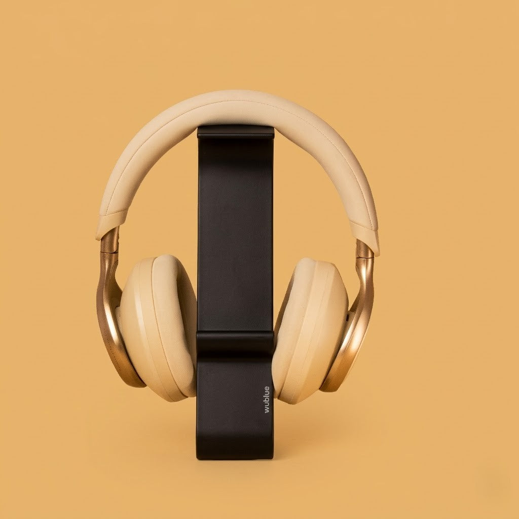 The Wublue Spine is a sleek, vertical headphone stand