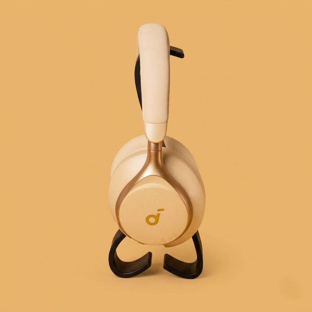 The Wublue Spine is a sleek, vertical headphone stand
