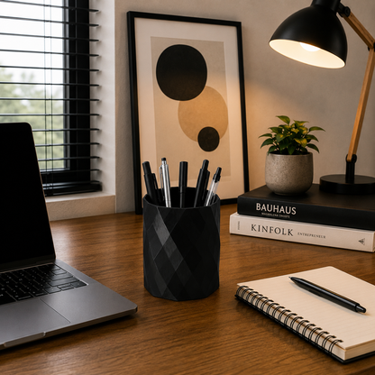 Wublue PrismCup – Modern Geometric Pen Holder