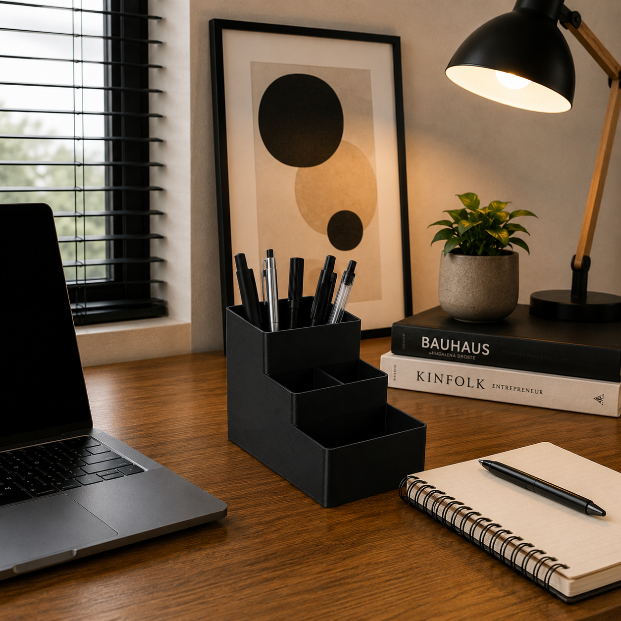 Wublue StackStation 4-Compartment Desk Organizer