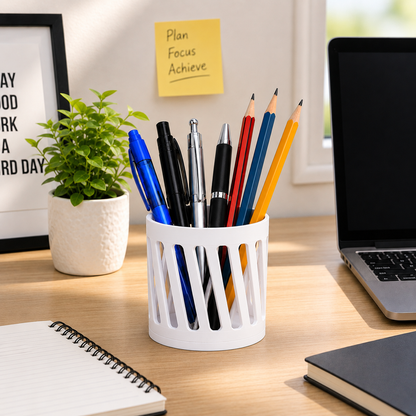 Wublue Lattice Desk Pen Holder