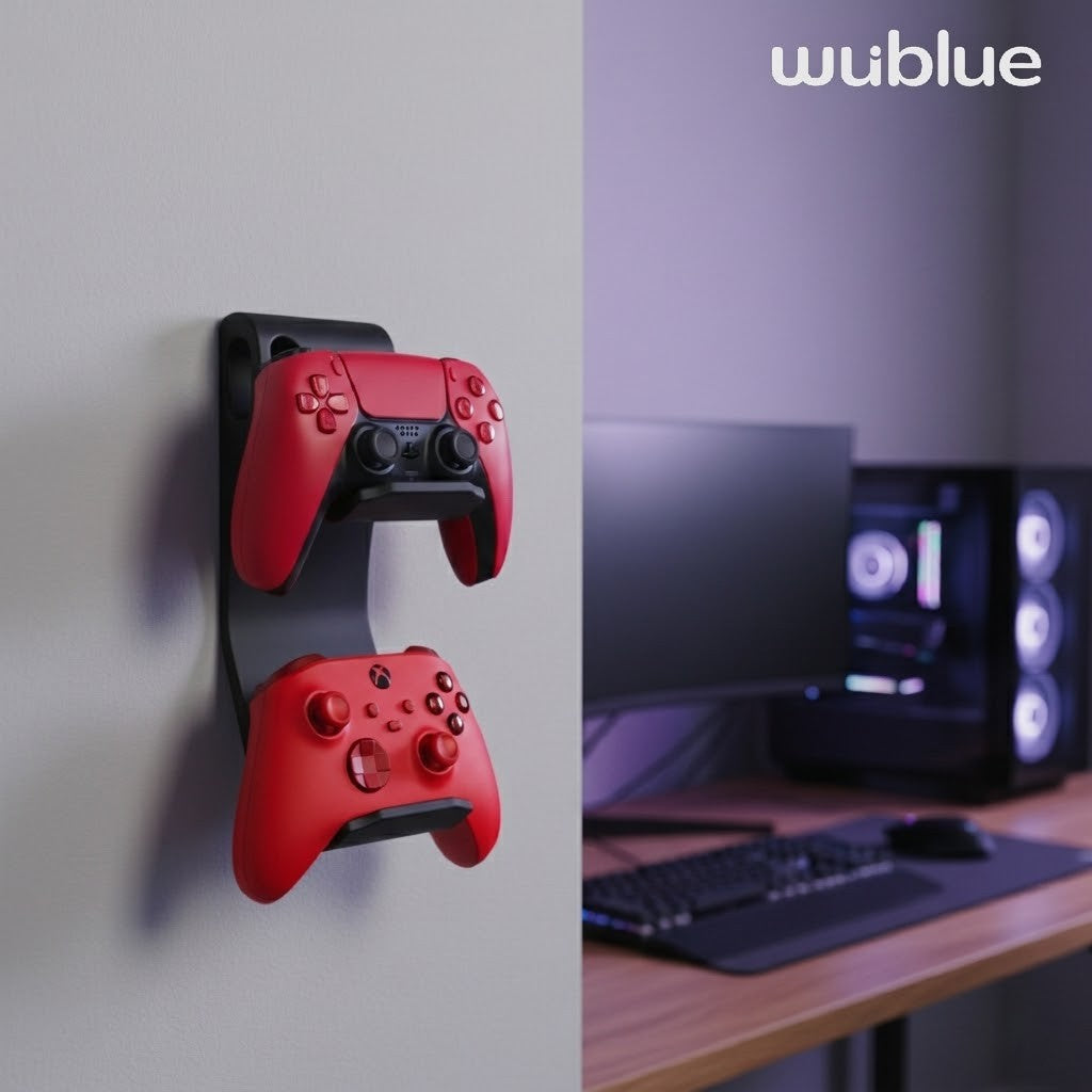 Wublue Stud 3D Printed Dual Wall Mount Controller Stand