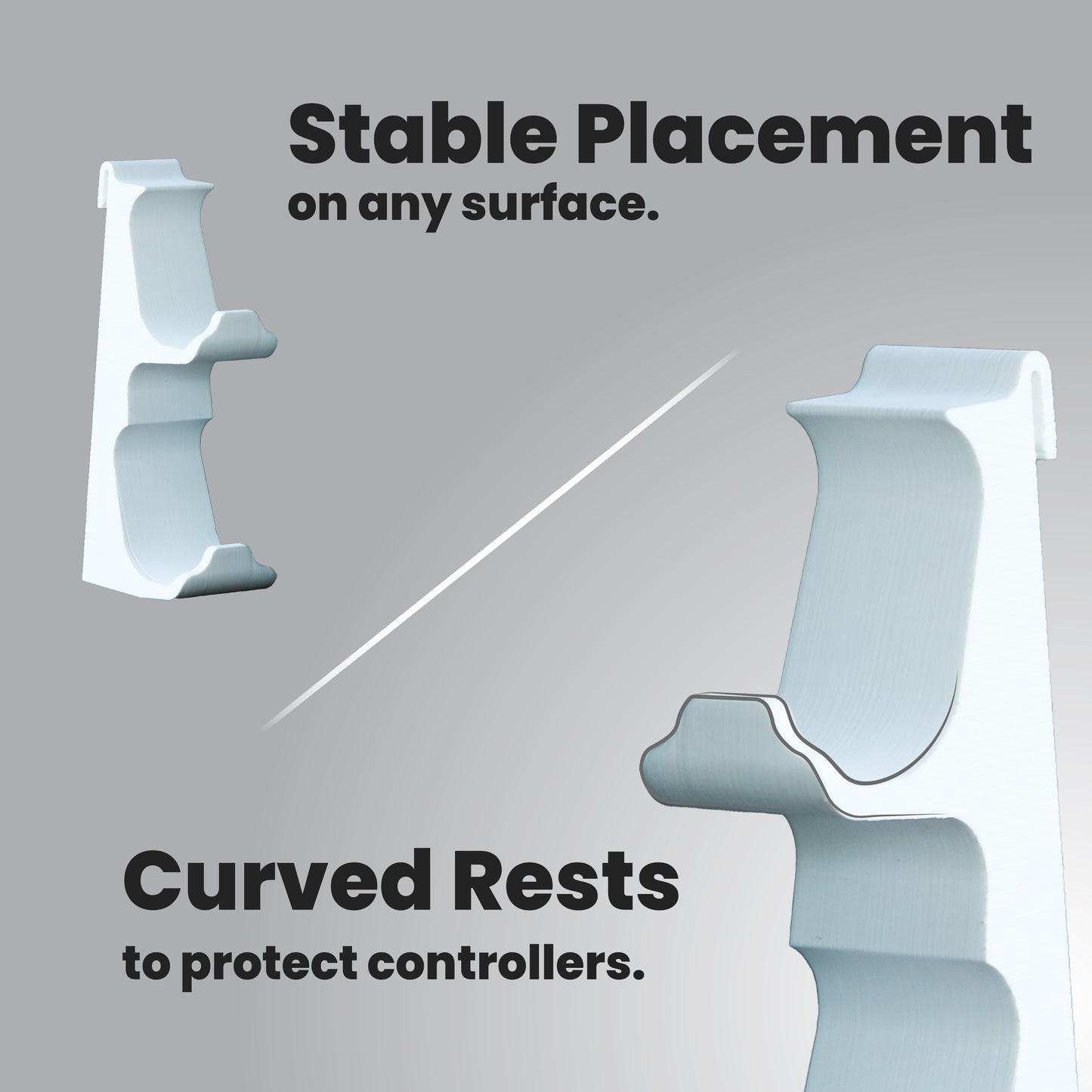Wublue DualDock | Sleek Stand for Two Game Controllers – Minimal, Durable & Stylish