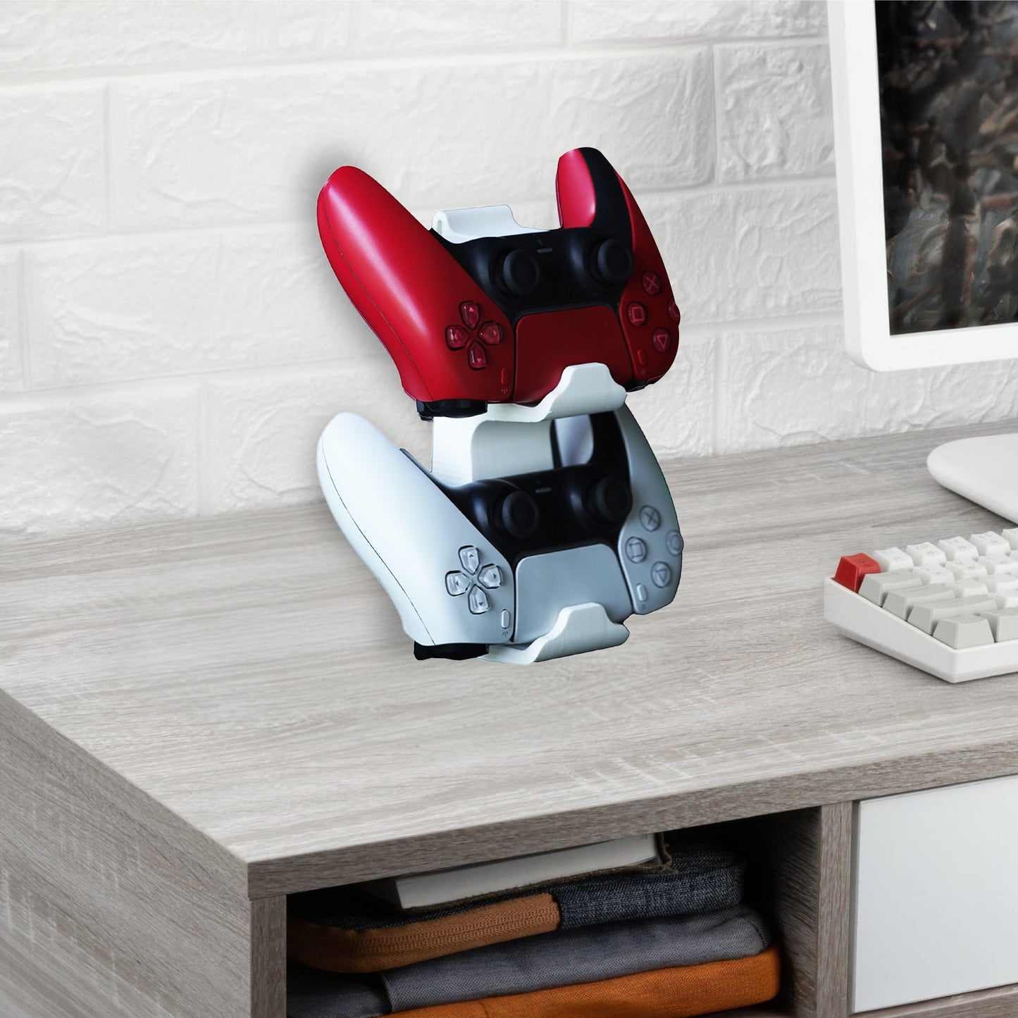 Wublue DualDock | Sleek Stand for Two Game Controllers – Minimal, Durable & Stylish