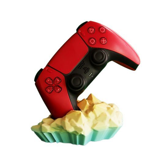 Wublue Crystal Ridge – Controller Stand | DualSense & Gamepad Compatible | Geometric Design Base | Bold & Minimal Desk Display
