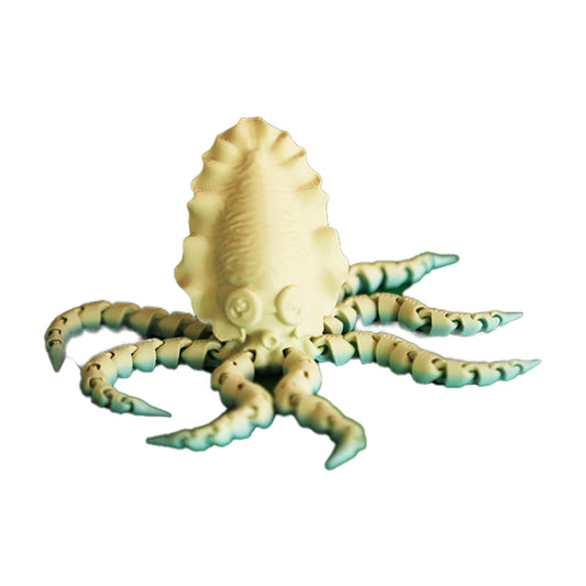 Wublue FlexiSquid Articulated Squid Toy | Flexible Tentacles | Fidget Companion & Desk Decor for All Ages