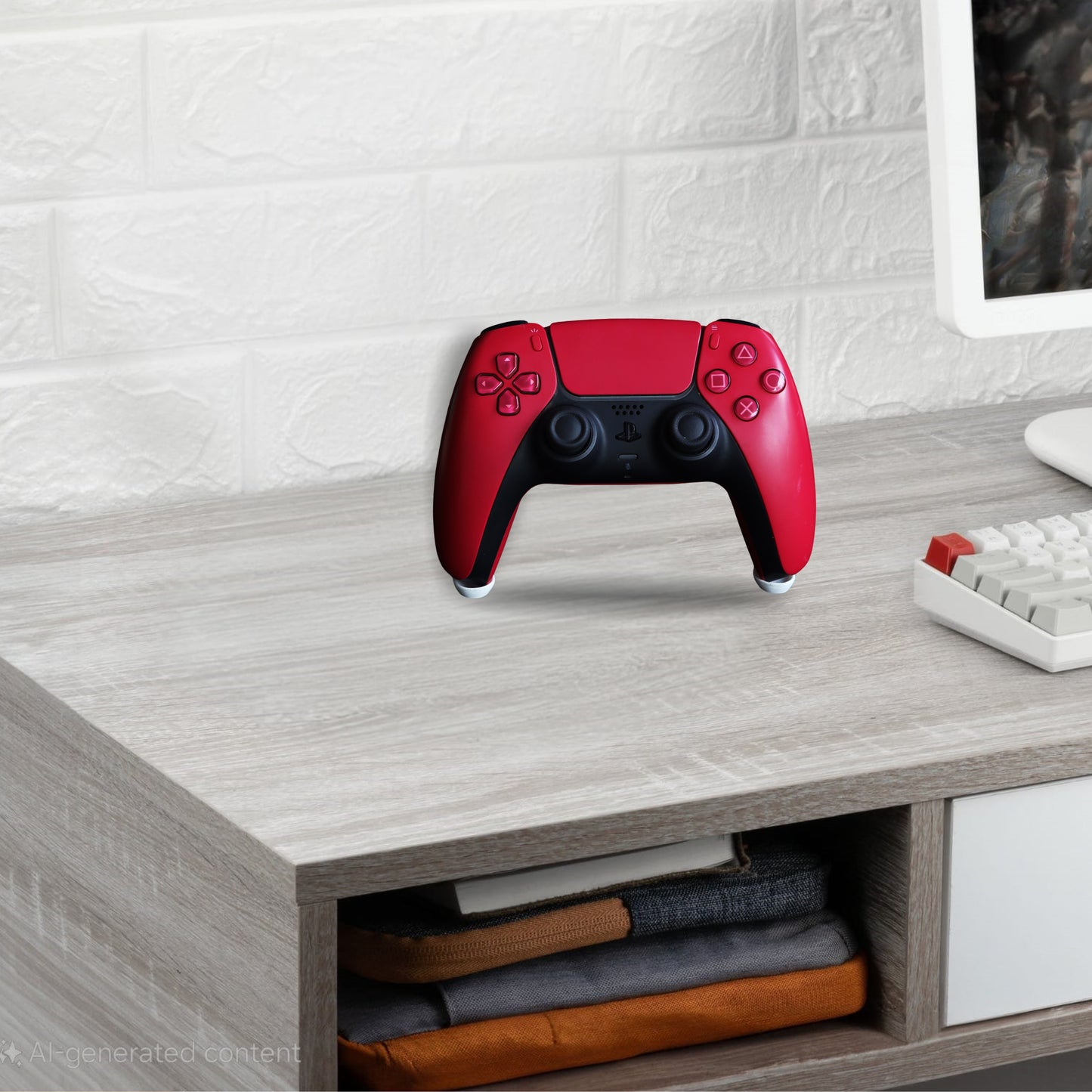 Wublue Invisible Gaming Controller Stand for PS5, Xbox & Gamepads | Scratch-Free Grip | Minimal & Compact Desk Display