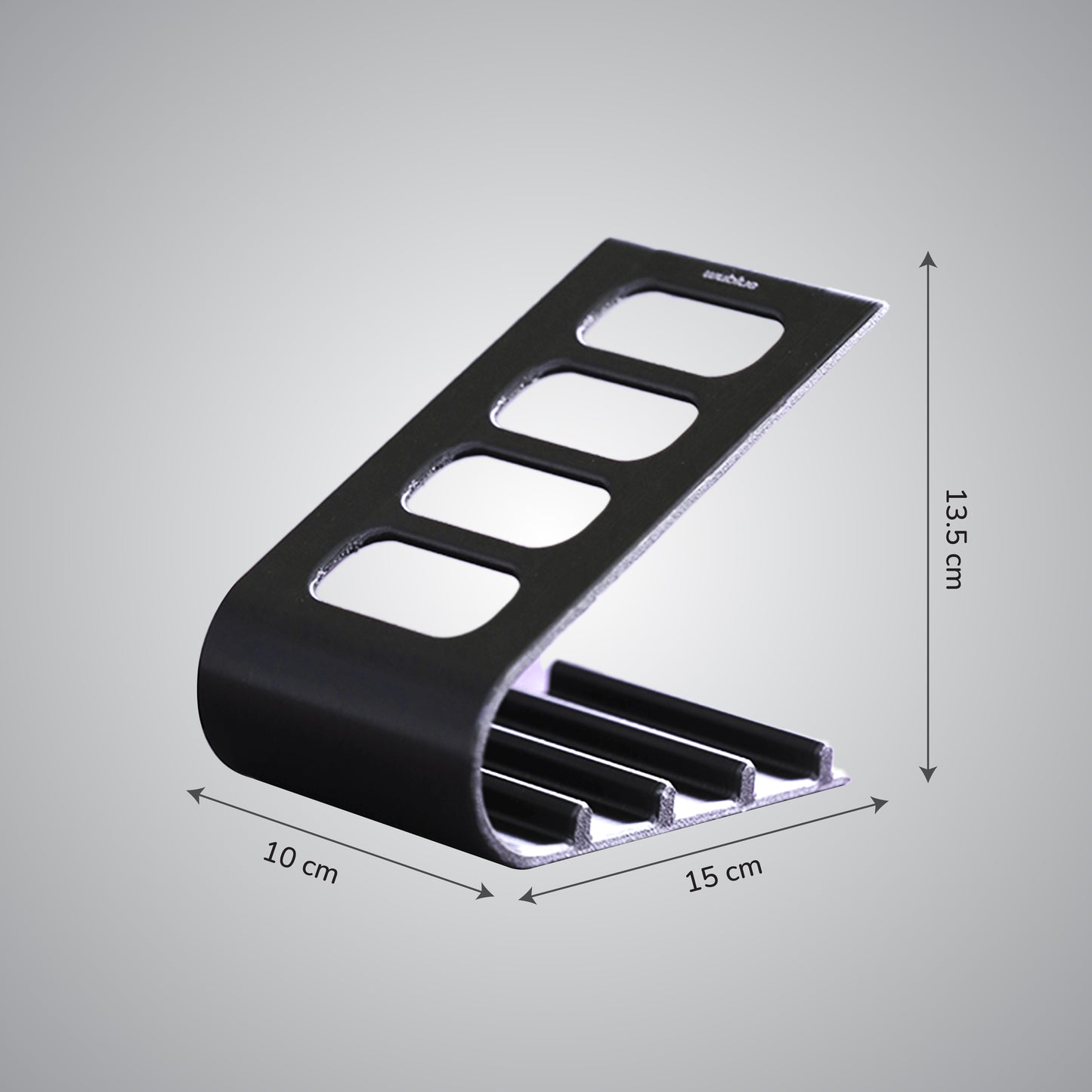 Wublue SleekDock – Remote Holder Stand | Holds up to 4 Remotes | Ergonomic Slant Design | Desk & Living Room Organizer