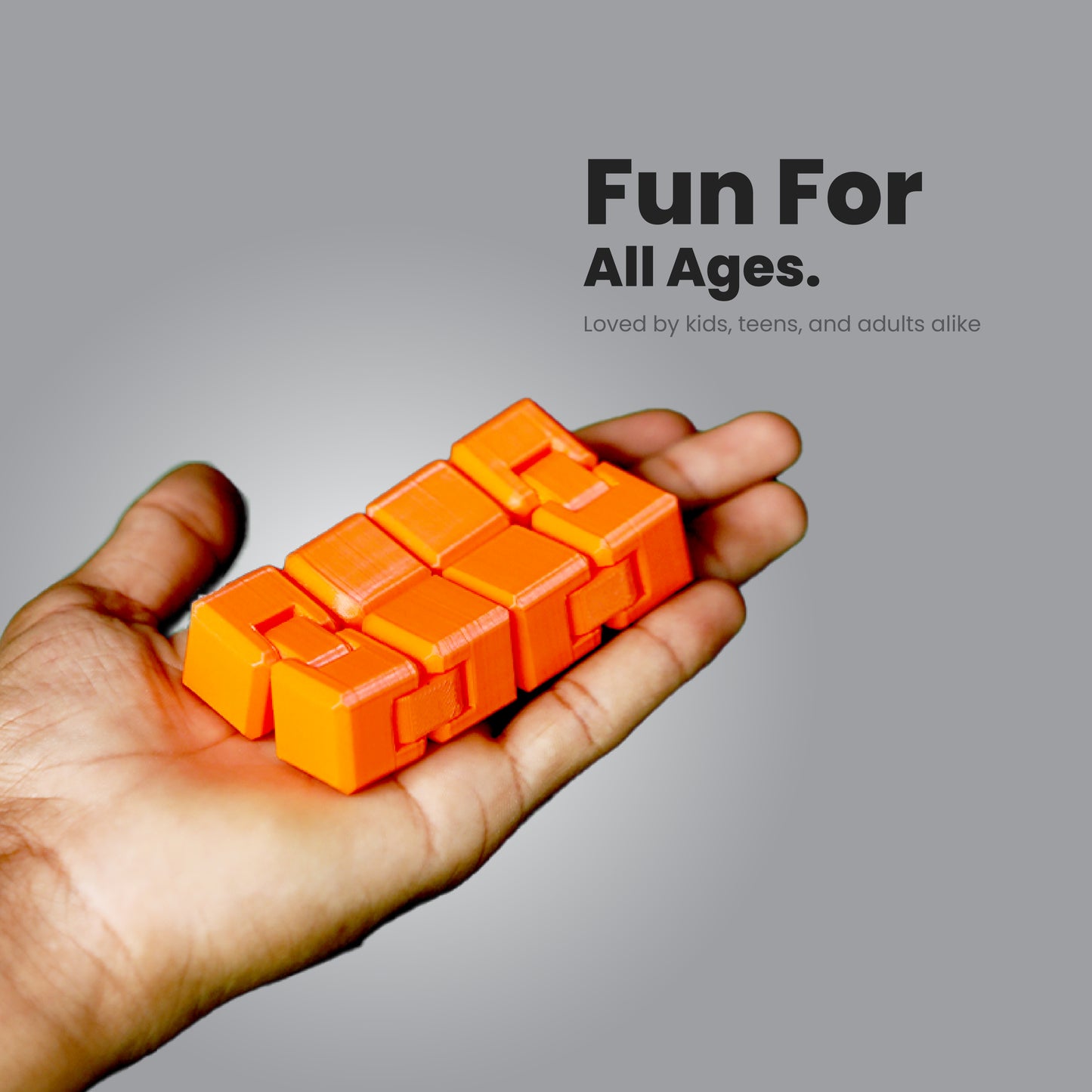 Wublue Infinity Cube – Fidget Toy for Focus & Stress Relief | Pocket-Sized, Smooth Hinges | Fun Desk Gadget for All Ages