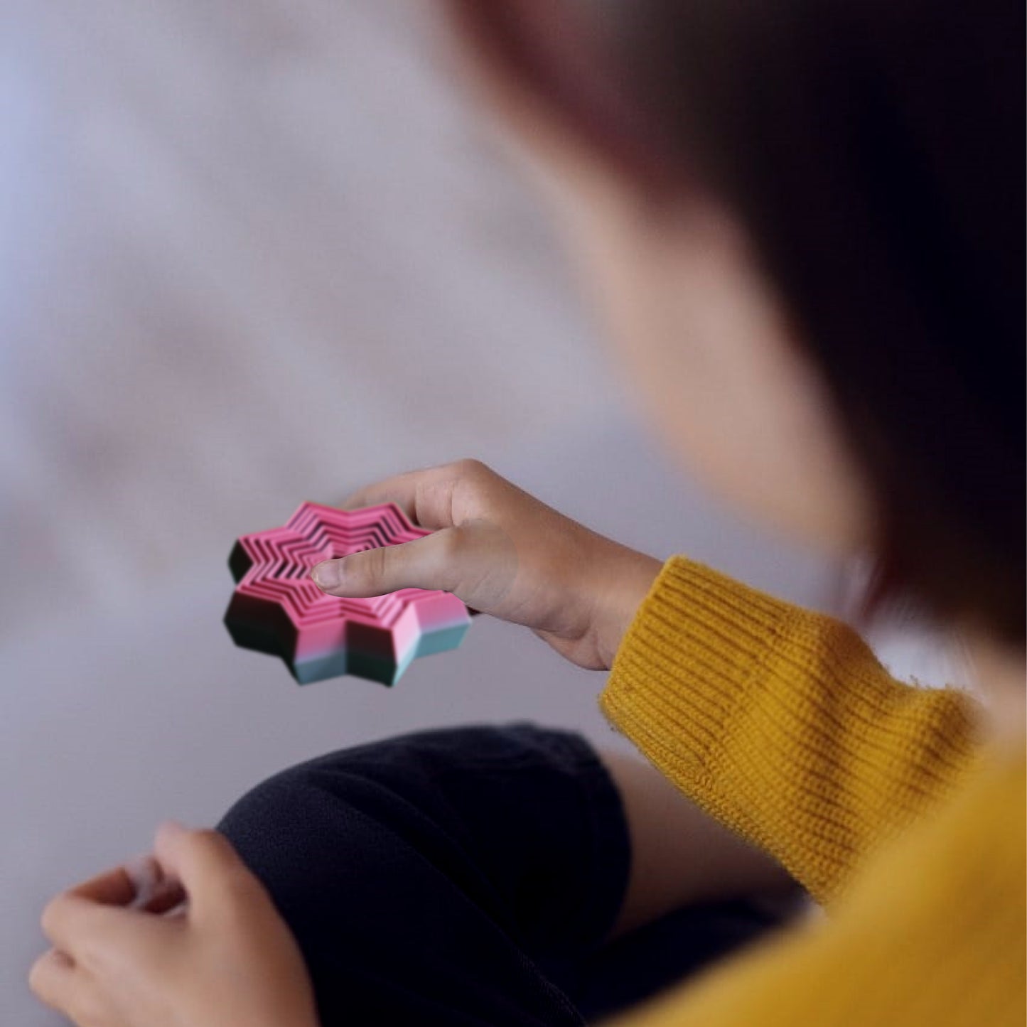 Wublue Fidget Star Sensory Toy – Layered Tactile Fidget for Kids & Adults | Anxiety Relief, Focus Booster, ADHD Desk Toy & Stress Buster Gift