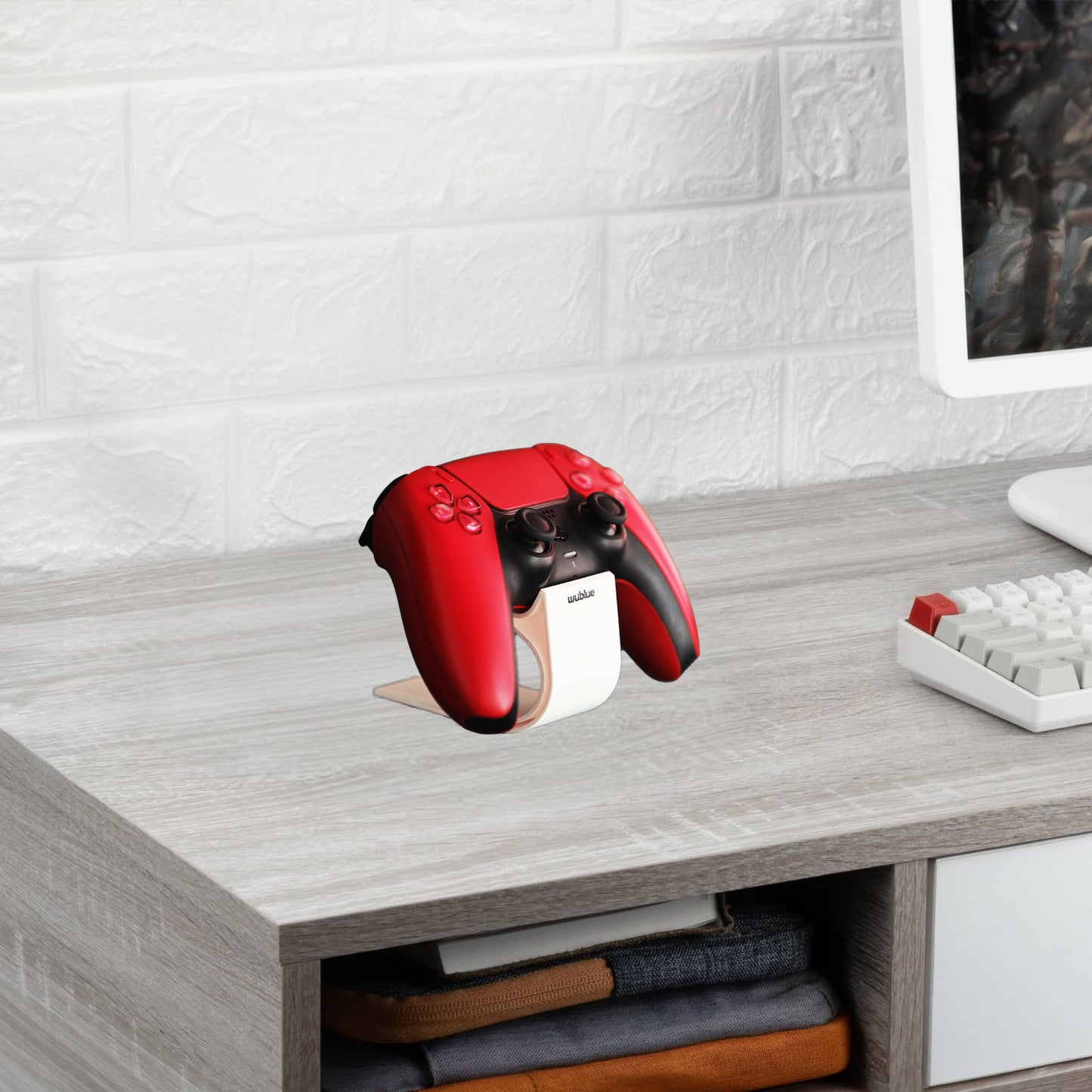 Wublue CurveDock – Minimalist Controller Stand | Clean Modern Design | Universal Fit for Gamepads & Desks