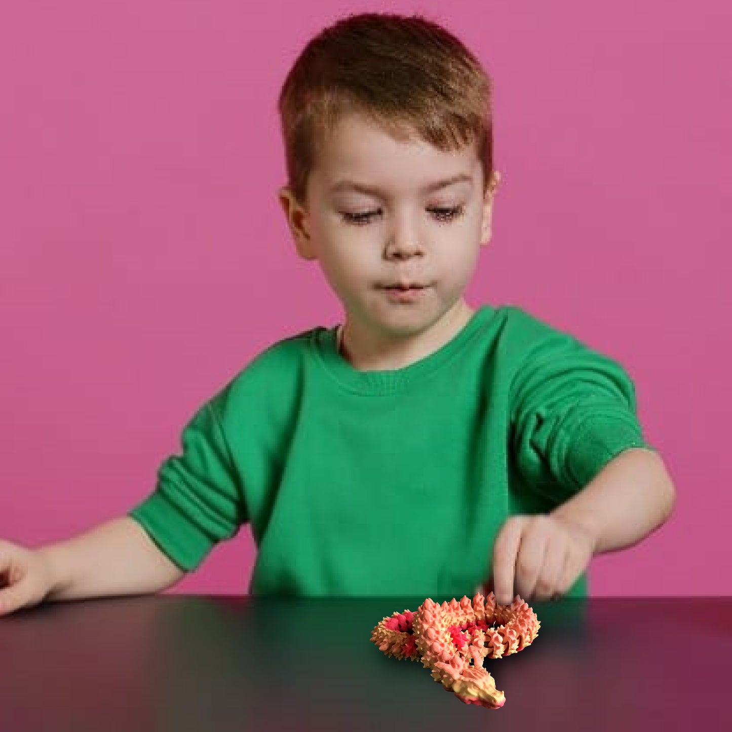 Wublue FlexiDragon – Articulated Fantasy Dragon Toy | Bendable Desk Decor | Fidget-Friendly Collectible for All Ages