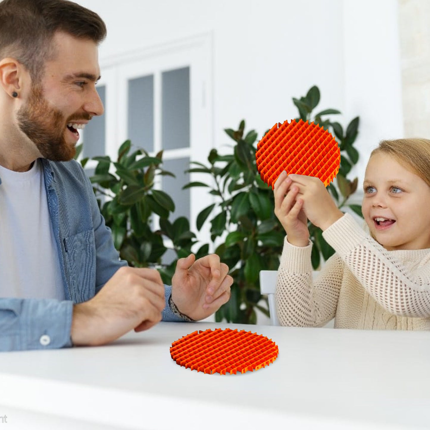 Wublue Worm Grid Fidget Toy – Sensory Stress Relief Toy for Kids & Adults | Tactile Puzzle Desk Toy for Focus, Relaxation & ADHD Anxiety Relief