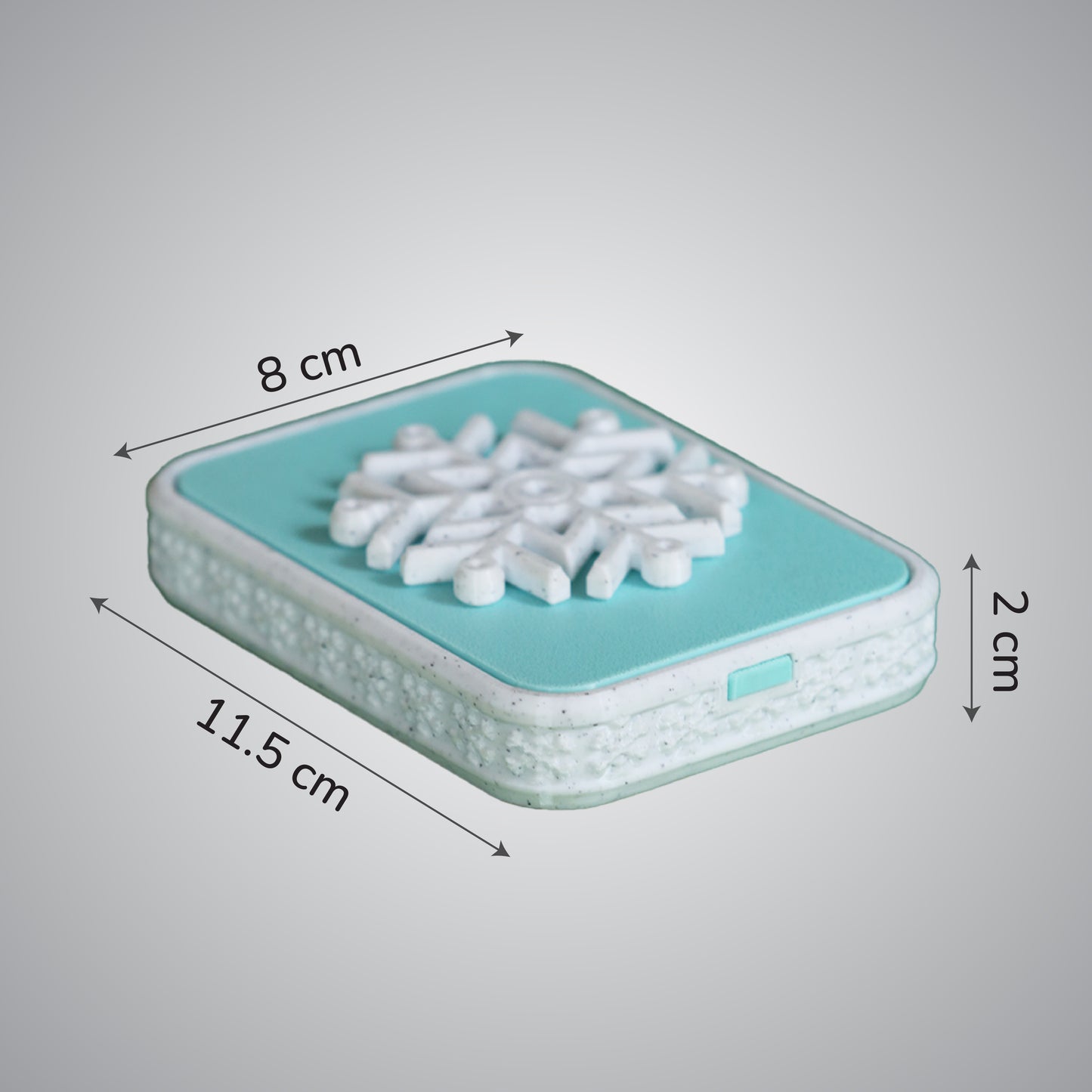 Wublue Snowflake Tub – Compact Utility Box with Spinner Lid | Decorative Storage for Trinkets, Jewelry & Desk Items