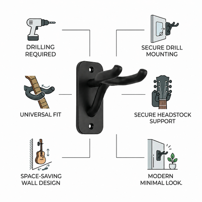Wublue Pick Wall Guitar Hanger