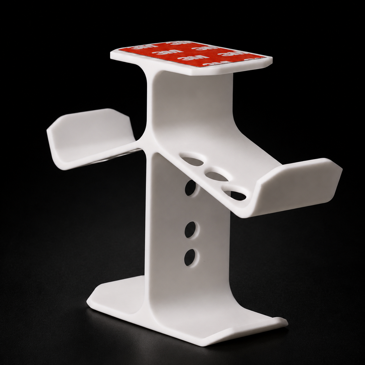Wublue Monolith 3D Printed Under Desk Headphone & Dual Controller Stand