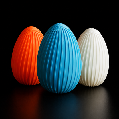 Wublue Easter Egg –  Single Ribbed Decorative Egg