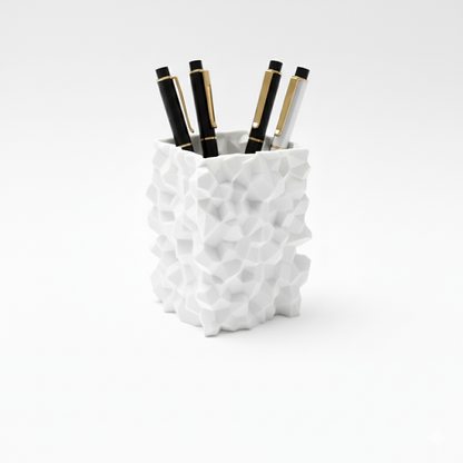 Wublue Rough Geometric Pen Holder