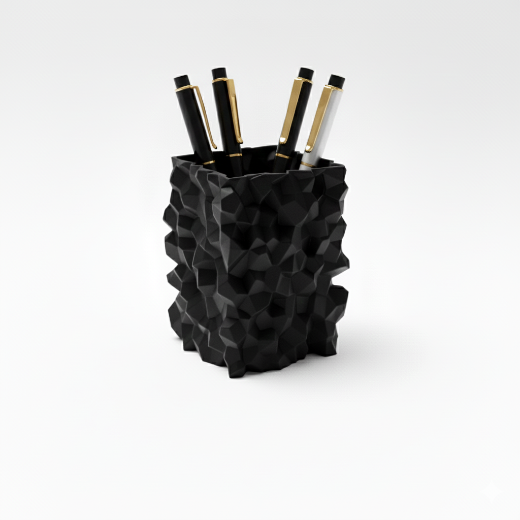 Wublue Rough Geometric Pen Holder