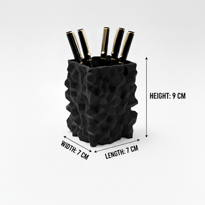 Wublue Rough Geometric Pen Holder