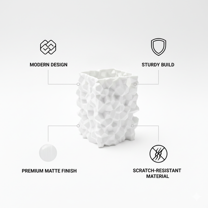 Wublue Rough Geometric Pen Holder