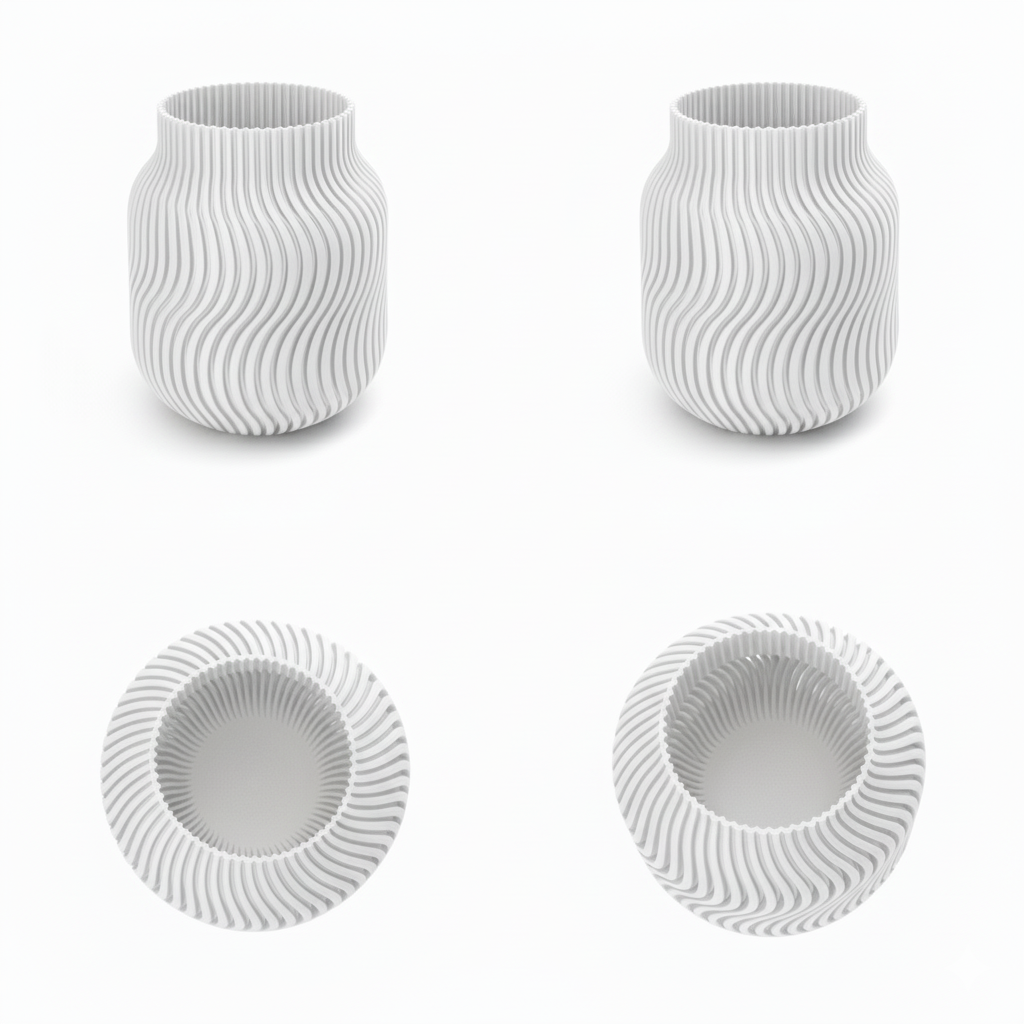 Wublue Flowline Vase | Minimal Aesthetic Flower Vase for Home
