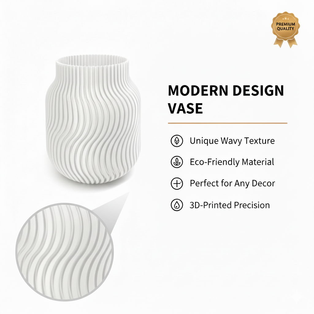Wublue Flowline Vase | Minimal Aesthetic Flower Vase for Home