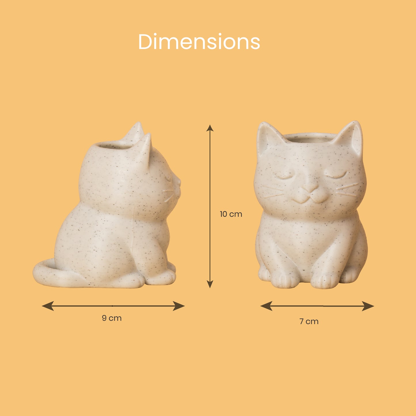 Wublue Mews Desk Organizer | Cat Shape Pen Holder