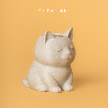 Wublue Mews Desk Organizer | Cat Shape Pen Holder